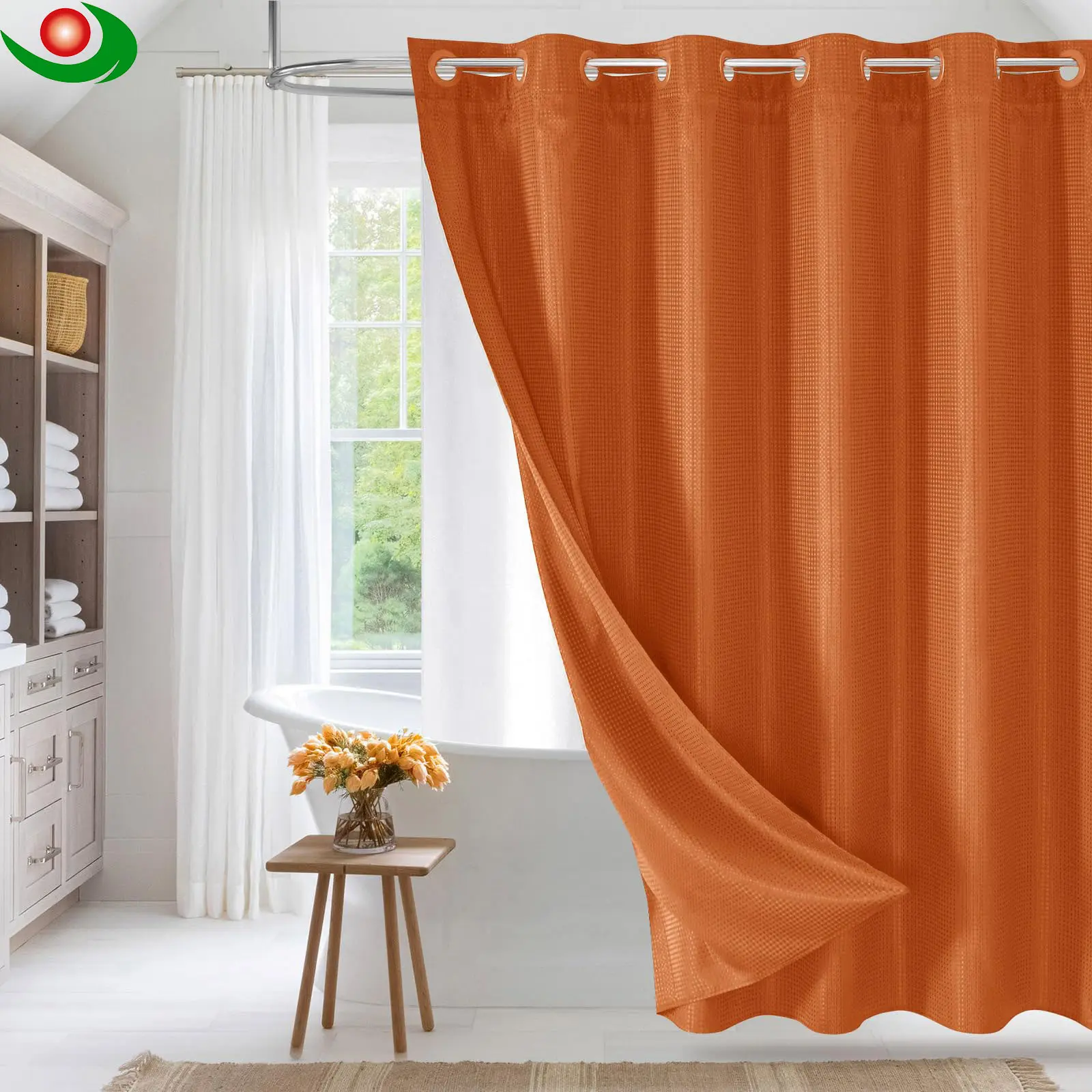 Elegant Waterproof Shower Curtain – Factory Custom Bathroom Products Starting at One Euro