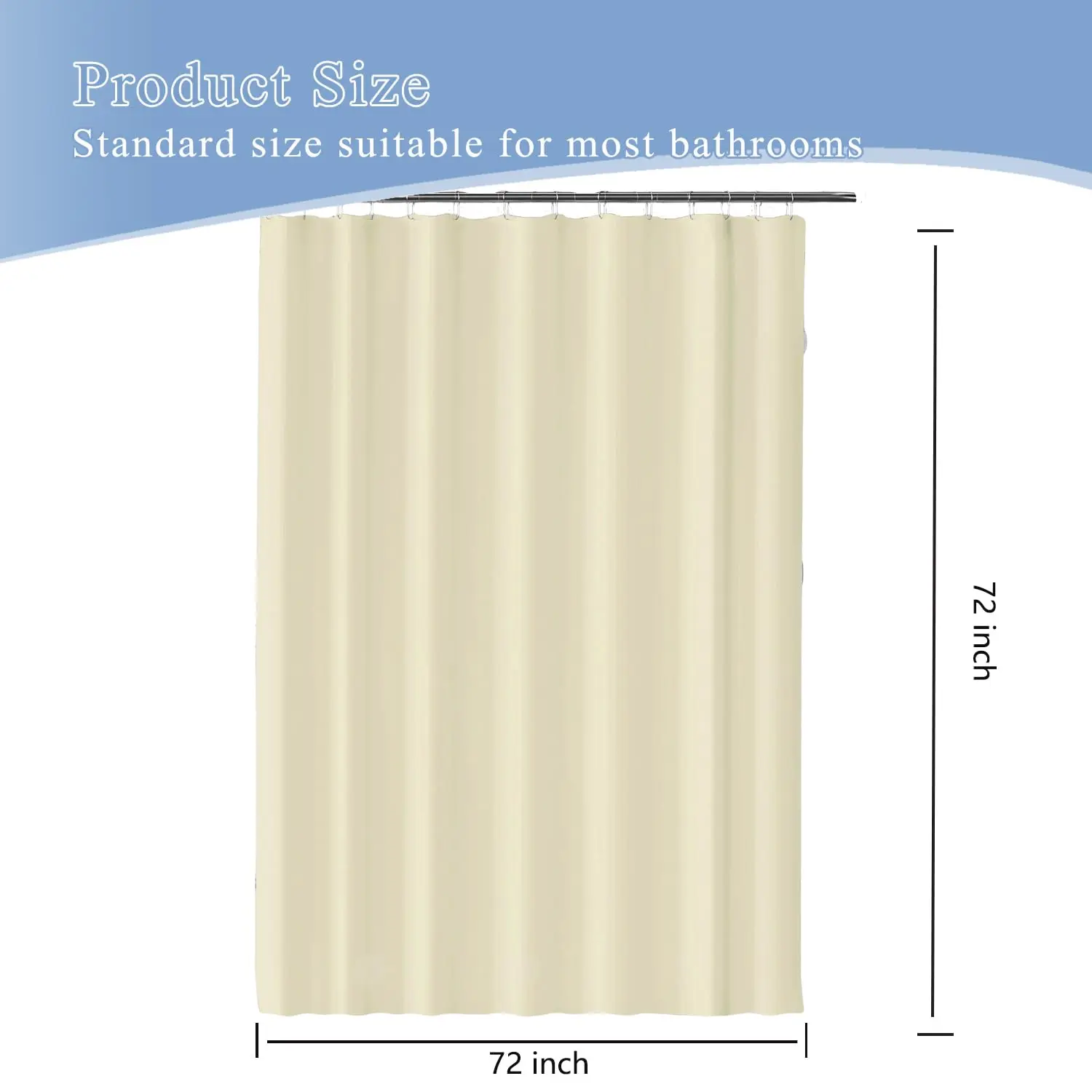 OEM&ODM Factory Supplier PEVA Thickened Waterproof Shower Curtain Premium Shower Curtain for Bathroom