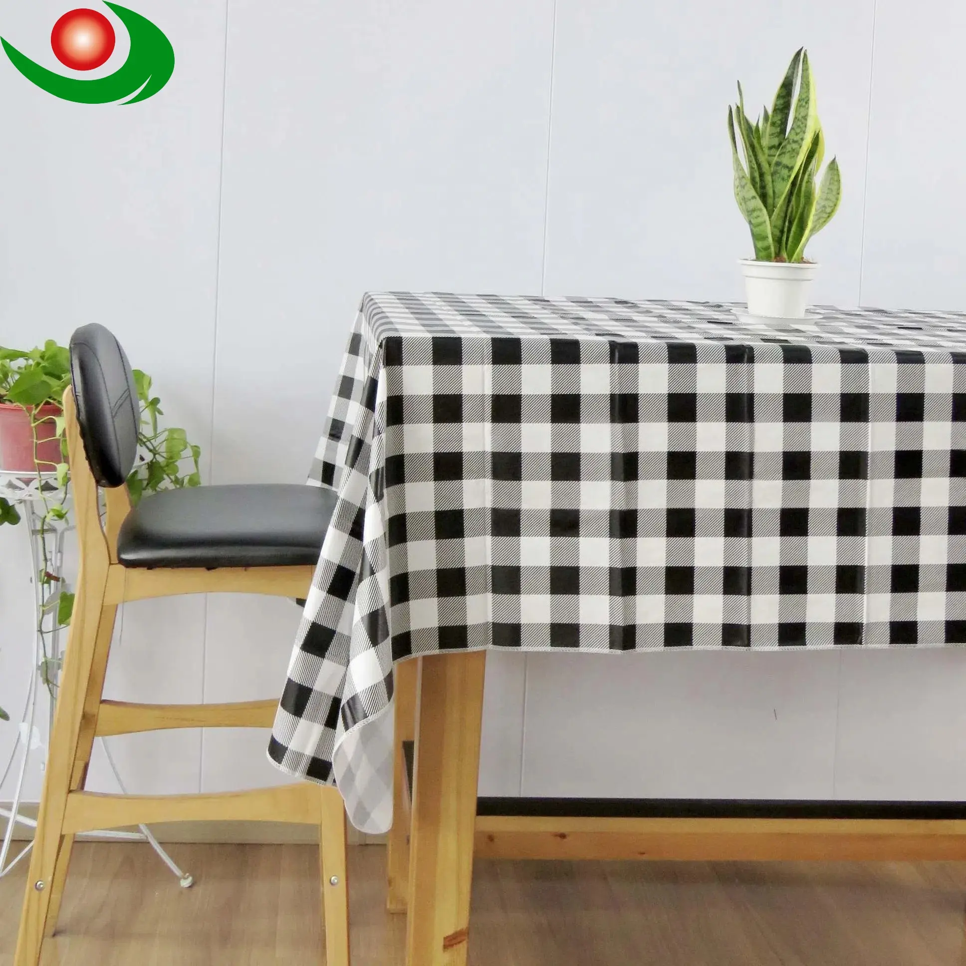 Black and White Checkered Tablecloth, High-Quality PEVA Composite Needle-Punched Cotton Material, Customizable Size & Shape, Suitable for Daily Home Use, Birthday Parties, Picnics, etc.
