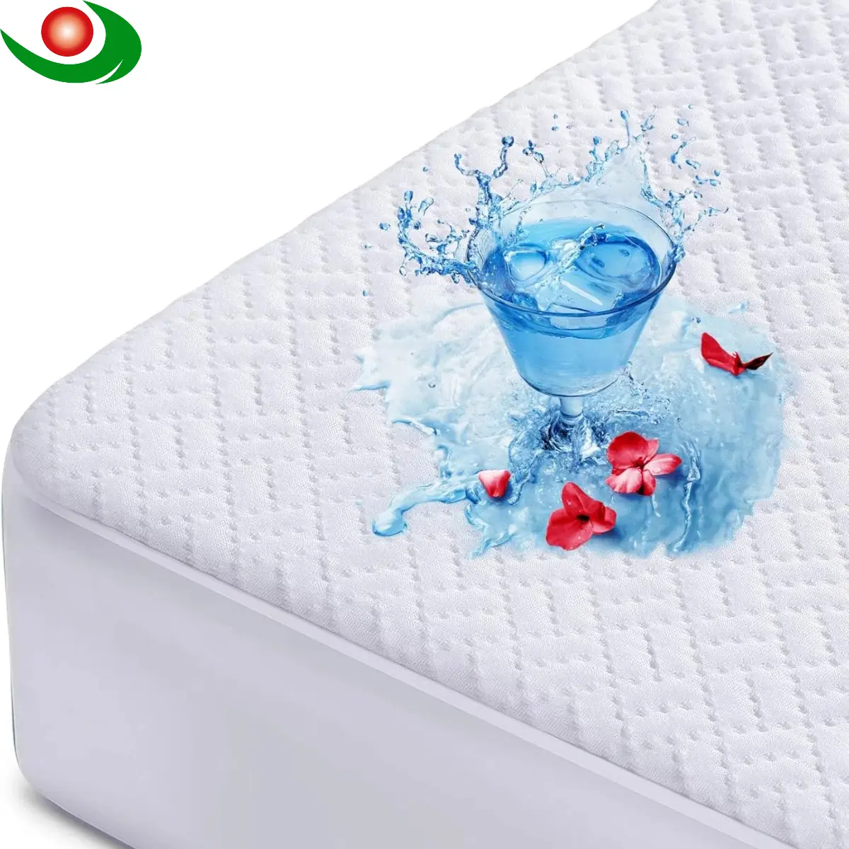 Jiayuan 100% Waterproof Mattress Protector, Mattress Cover 3D Air Fabric Cooling Mattress Pad Cover Smooth Soft Breathable Noiseless, 8''-21'' Deep Pocket